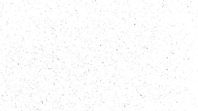 Minimalist White Grainy Paper Texture.
Clean white background featuring subtle moving black dust particles and vintage film grain effects for creative overlays.
