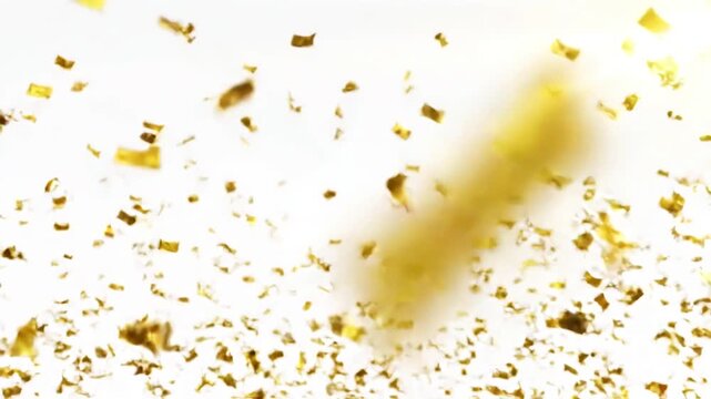 Green Screen gold confetti particles pack on white background with luma matte channel scene 1 distortion, overlay, glitch, static noise, scan lines black background, 4k animated video loop
