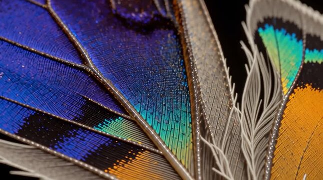 Macro extremo de ala de mariposa