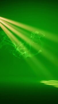 Green Screen the flim animation scene 2 with distortion, overlay, glitch, static noise, scan lines on black background, 4k animated video loop