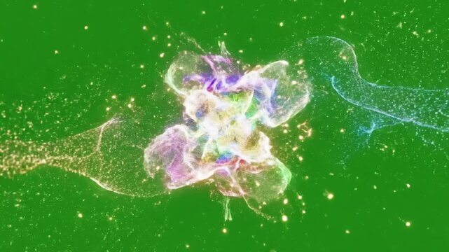 Chroma Key Celebration Element with group of young people or fans dancing jumping and having fun on green screen you can install different backgrounds public place concert stadium disco clubs shot red