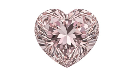 Fototapeta premium Valentine's day heart shaped diamond on february 14th romantic jewelry