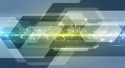 Abstract futuristic technology background with digital layers, innovation concept design