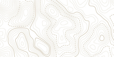 Fototapeta premium Topographic gold luxury map background. Geographic abstract pattern. Geographic contour map. Abstract outline grid, vector illustration. 