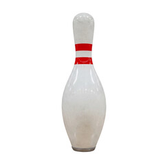 bowling pins isolated on white background