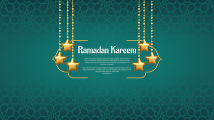 Traditional Islamic Motif Background for Eid Mubarak