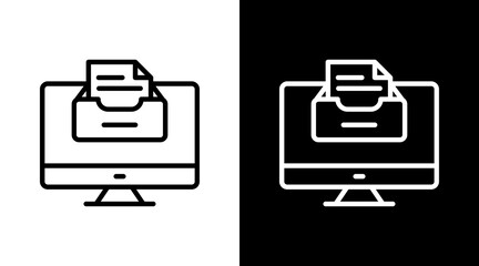Digital Archive Icon For Design Elements