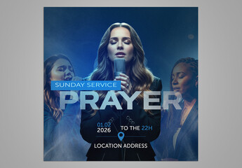 Gospel Worship Social Media Template