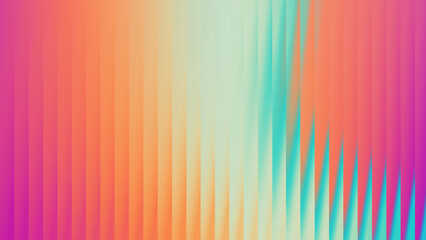 Vertical gradient of vibrant colors blending from pink to orange and teal