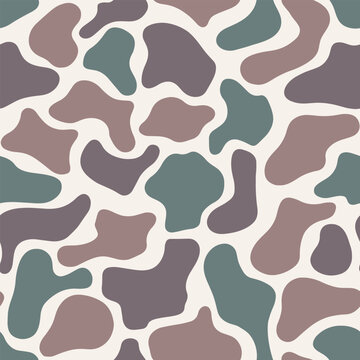 Old school camouflage. Seamless pattern illustration of duck camouflage.