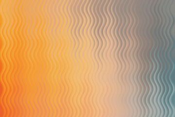 Abstract wavy background with a gradient from orange to blue hues