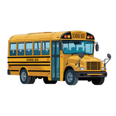 A bright yellow school bus parked on the side of a road with students waiting to board.