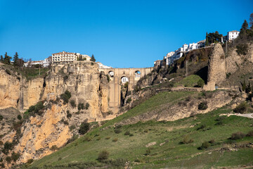 Fototapeta premium Ronda old town above gorge in Spain
