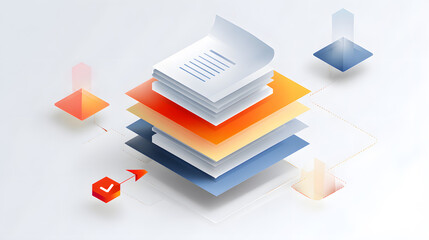 Stereoscopic icon for file management