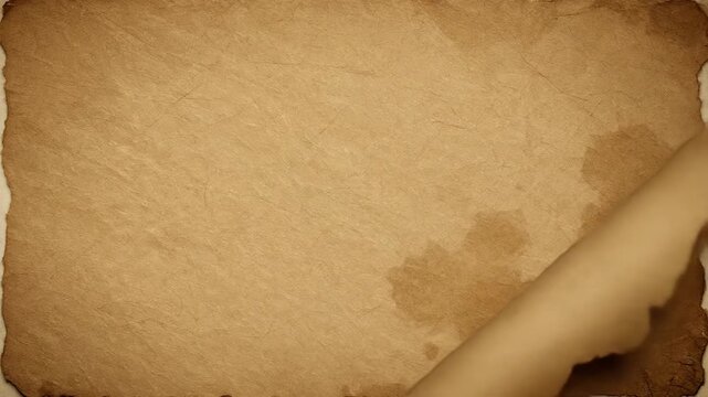 Old Parchment Paper Texture Background Video.