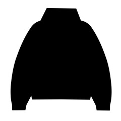 Winter sweater silhouette vector