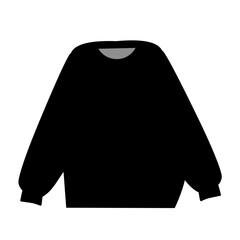 Winter sweater silhouette vector