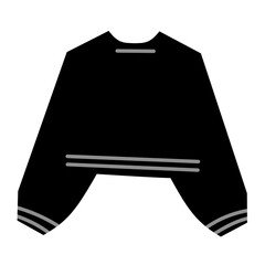 Winter sweater silhouette vector