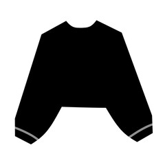Winter sweater silhouette vector