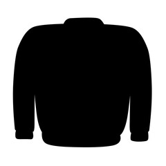 Winter sweater silhouette vector