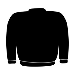 Winter sweater silhouette vector