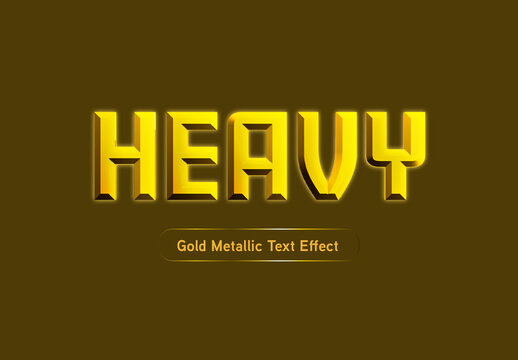 Beveled Bold Text Effect