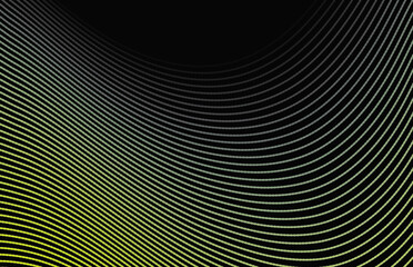 Obraz premium Yellow wave line zig stripes abstract background for backdrop or fabric style. Abstract Business Halftone Neon Colors Wallpaper Background. Futuristic Particles Wave Abstract