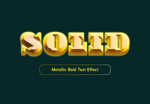 Beveled Bold Text Effect