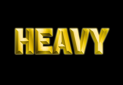 Bold Beveled Text Effect