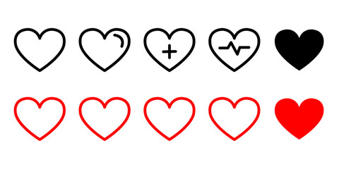 Heart icons