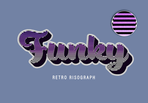 Lines Retro Text Effect