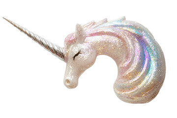 Legendary Unicorn Horn Isolated on Transparent Background