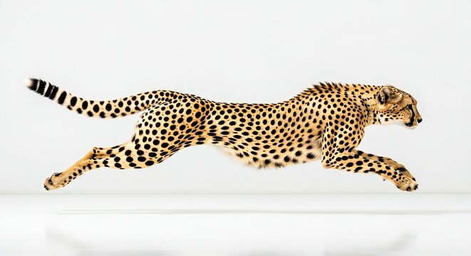 leopard on a black background