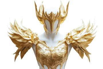 Norse Mythology Valkyrie in Armor isolated on transparent background