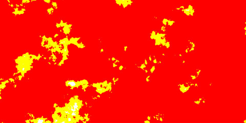 vibrant red and yellow peeling paint wall texture flaking off, abstract patterned background. Vibrant red and yellow Wash Background.
