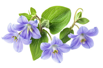 Fresh Bluebell Flower isolated on transparent background
