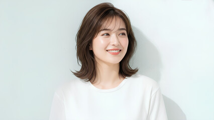 ナチュラルな女性の美容ポートレート