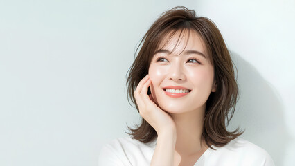 ナチュラルな女性の美容ポートレート