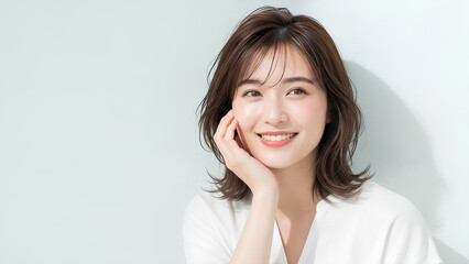 ナチュラルな女性の美容ポートレート