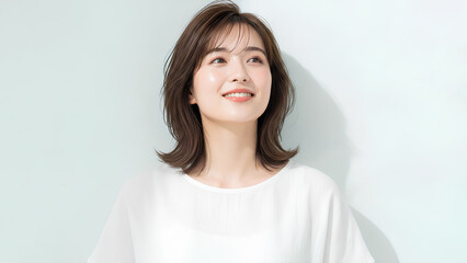 ナチュラルな女性の美容ポートレート