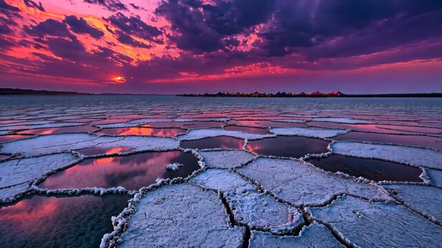rann utsav white desert festival gujarat dramatic sunset video