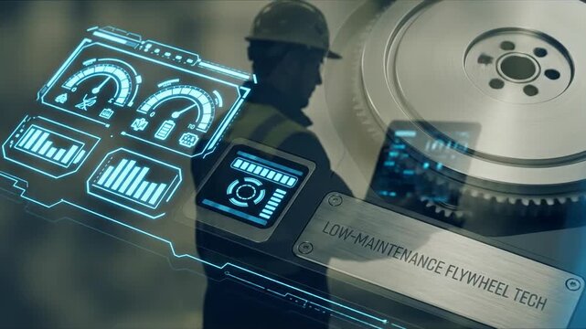 Low maintenance flywheel technology enhances energy storage efficiency with advanced digital monitoring and industrial engineering innovation