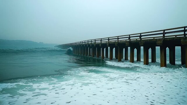 andhra pradesh indian bridge vizag at storm day video