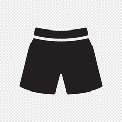 Shorts icon, simple sports shorts vector illustration