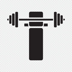 Barbell Bench Press Icon for Fitness and Gym