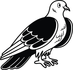 Obraz premium Eagle Flying Emblem Black Vector Illustration