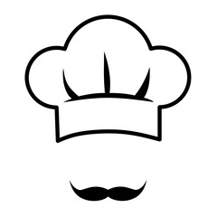 Chef hat vector icon