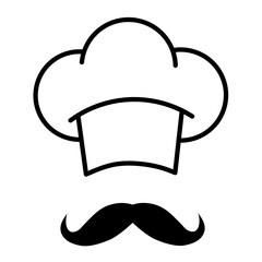 Chef hat vector icon