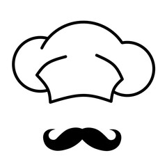 Chef hat vector icon