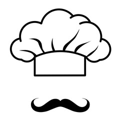 Chef hat vector icon